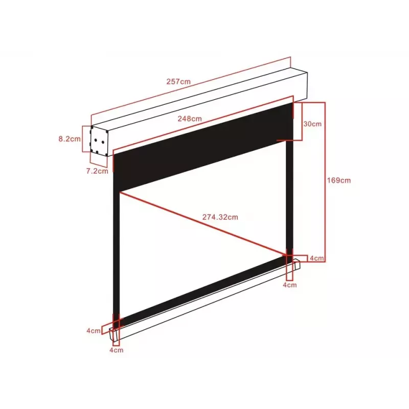 Multibrackets M 16:9 Μοτοριζόμενη οθόνη προβολής 240x135, 108 ίντσες
