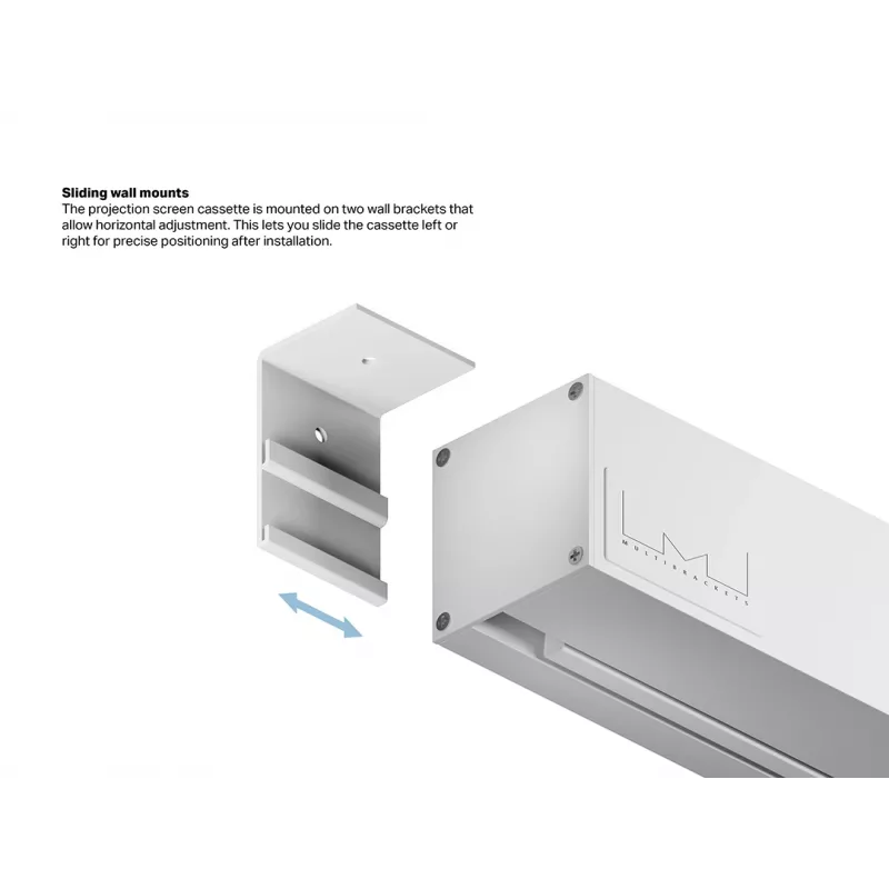 Multibrackets M 1:1 μοτοριζόμενη οθόνη προβολής 240x240, 135 ίντσες White Edition