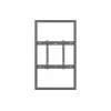 Multibrackets M Pro Series θήκη 55 inch τοίχου λεπτή Medium μαύρο χάλυβας οριζόντια/κάθετα