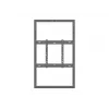 Multibrackets M Pro Series θήκη 55 inch τοίχου λεπτή Medium μαύρο χάλυβας οριζόντια/κάθετα
