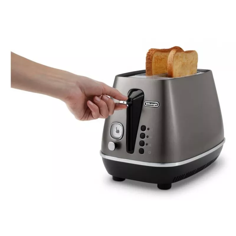 De’Longhi CTIN2103.TB φρυγανιέρα 2 φέτες 900 W μαύρη