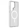Cellularline Clear Mag - Galaxy S26 Ultra εξαιρετικά ανθεκτική διαφανής θήκη με λαστιχένιο περίγραμμα, συμβατή με το οικοσύστημα Qi2 και μαγνητικά αξεσουάρ, επεξεργασμένη κατά του κιτρινίσματος.