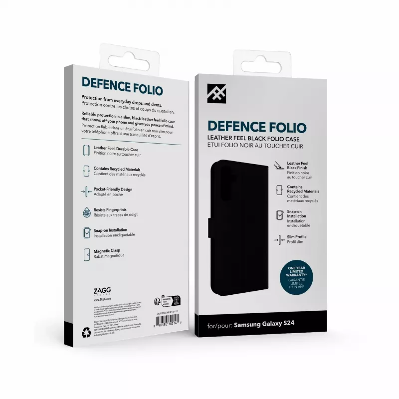 IFROGZ Defence Folio θήκη κινητού 15,8 cm (6,2 inch) μαύρο