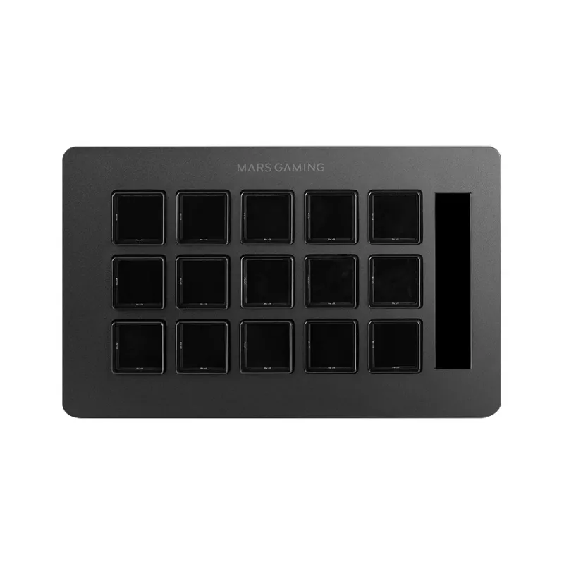 Mars Gaming Control Deck λεπτό MSD-ONE, μαύρο, 15 πλήκτρα, αφή, 132 mm, 81 mm, 61 mm