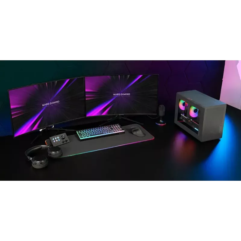 Κουτί υπολογιστή Mars Gaming MCXPS mATX Ultra-Compact μαύρο