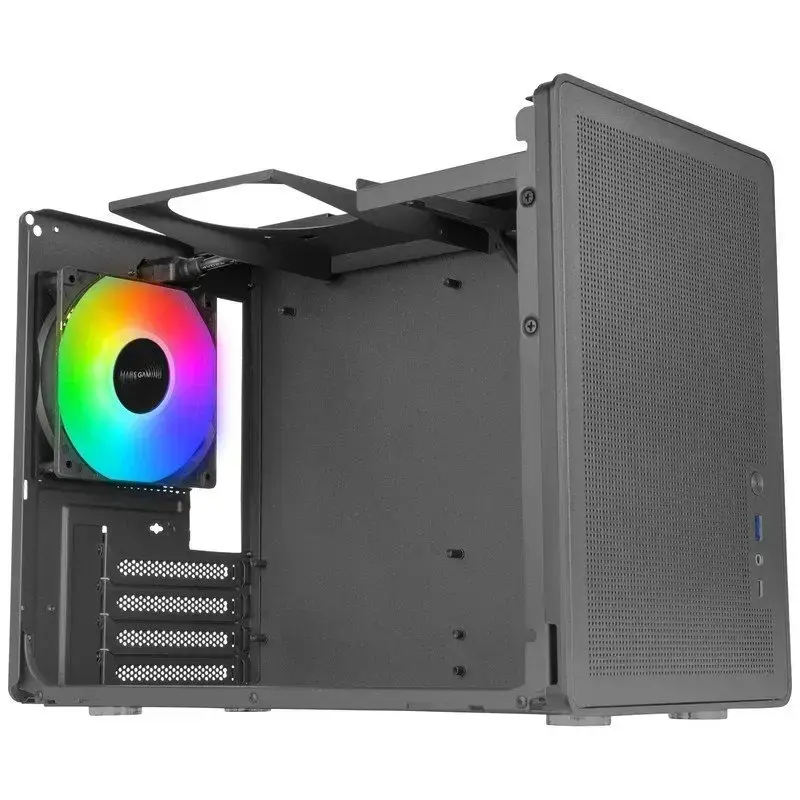Κουτί υπολογιστή Mars Gaming MCXPS mATX Ultra-Compact μαύρο