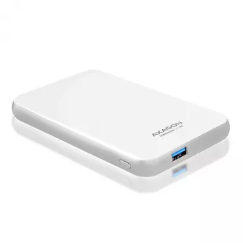 AXAGON EE25-S6 - θήκη HDD / SSD - 2.5 inch - SATA - Serial ATA II - Serial ATA III - 5 Gbit/s - σύνδεση USB - λευκή