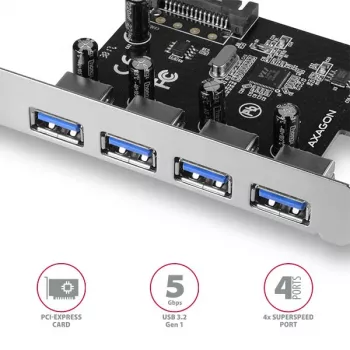 Axagon PCEU-430VL κάρτες διασύνδεσης/προσαρμογείς εσωτερικοί USB 3.2 Gen 1 (3.1 Gen 1)