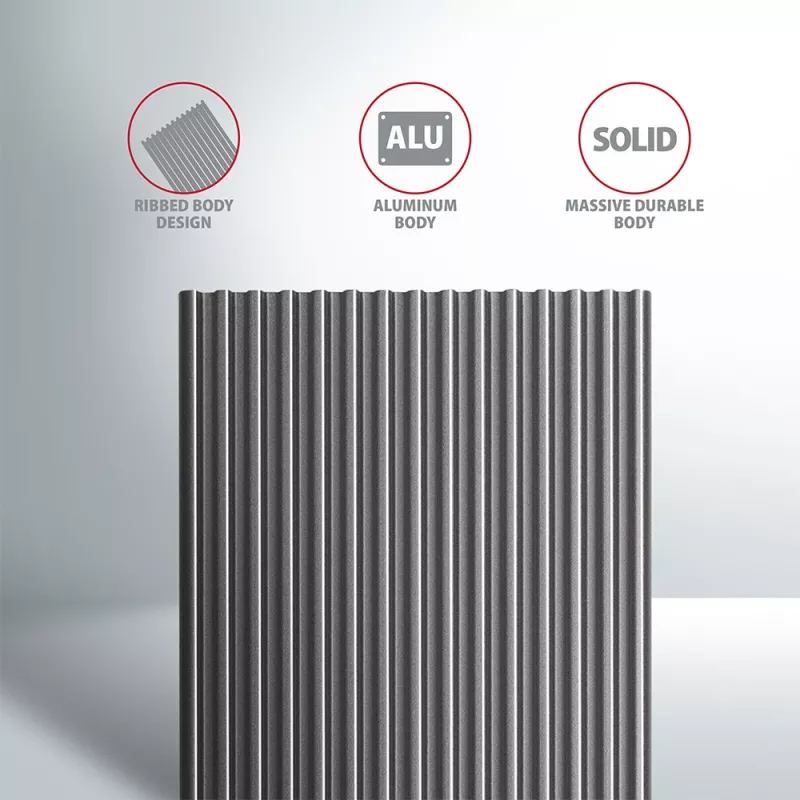 AXAGON EEM2-XR - κάλυμμα - μέταλλο - ασημί - M.2 - κάθε μάρκα - 112 mm