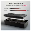 Axagon EEM2-40G θήκη USB-C 40Gbps M.2 NVMe SSD, ARMORED αλουμίνιο