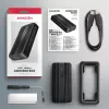 Axagon EEM2-40G θήκη USB-C 40Gbps M.2 NVMe SSD, ARMORED αλουμίνιο