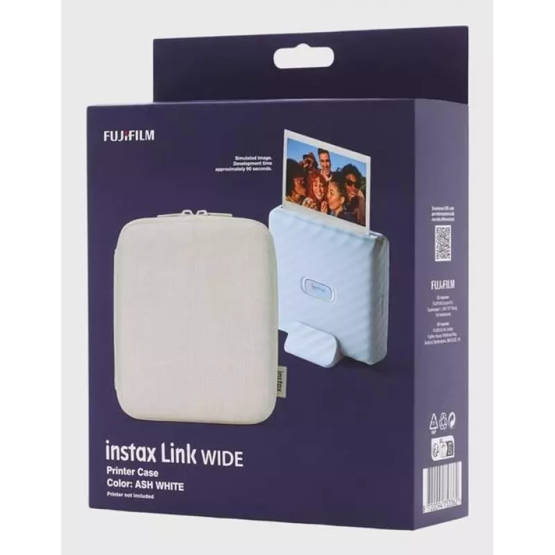 θήκη εκτυπωτή Fujifilm για instax Link Wide (μοντέλο 70100162648) – λευκό στάχτης