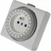 Αναλογικός χρονοδιακόπτης REV 0025020109 WS compact λευκό — μηχανικός χρονοδιακόπτης για καθημερινό έλεγχο