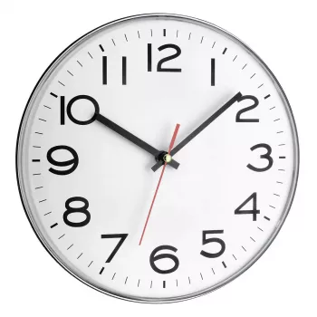 Ρολόι χαλαζία TFA-Dostmann 60.3017 Circle Γκρι Λευκό Επιτραπέζιο ρολόι τοίχου