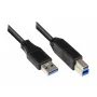 Καλώδιο USB Alcasa 2710-S002 USB 3.2 Gen 1 0,2 m μαύρο