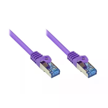 Καλώδιο δικτύου Alcasa Cat6a RJ-45 3m μωβ