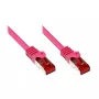 Καλώδιο δικτύου Alcasa CAT6 S/FTP 25 m ματζέντα