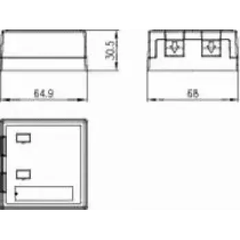 Κουτί επιτοίχιας τοποθέτησης Telegärtner H02000A0072 68x64
