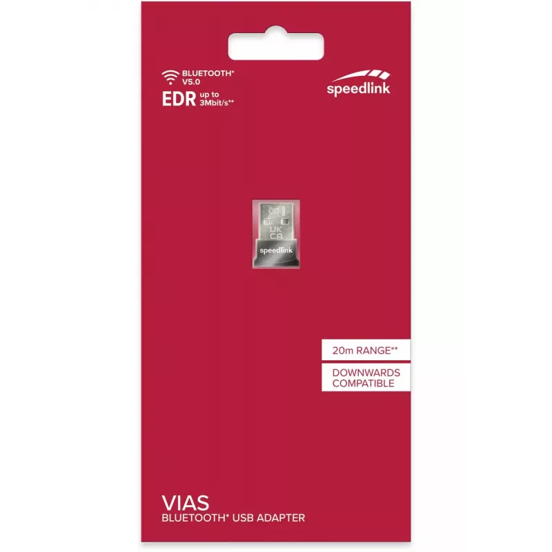 SpeedLink VIAS Nano Προσαρμογέας USB Bluetooth 5.0, μαύρος