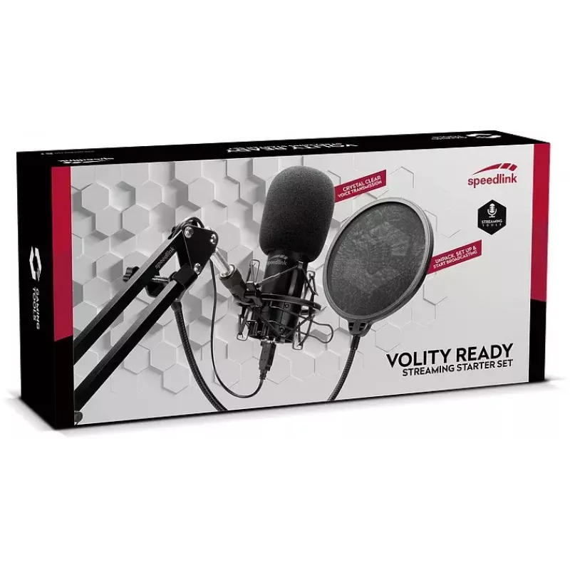 Μικρόφωνο στούντιο SPEEDLINK Volity Ready μαύρο