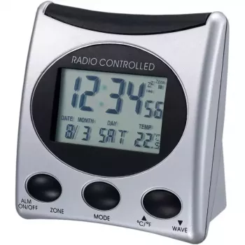 Ψηφιακό ξυπνητήρι Technoline WT 221 ασημί 12/24h LCD