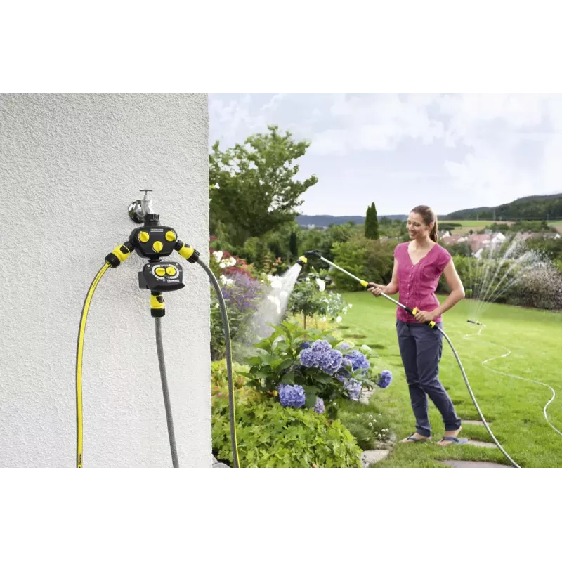 Μηχανικός χρονοδιακόπτης άρδευσης Kärcher WT 4.000 Μαύρο Κίτρινο