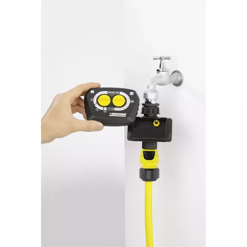 Μηχανικός χρονοδιακόπτης άρδευσης Kärcher WT 4.000 Μαύρο Κίτρινο