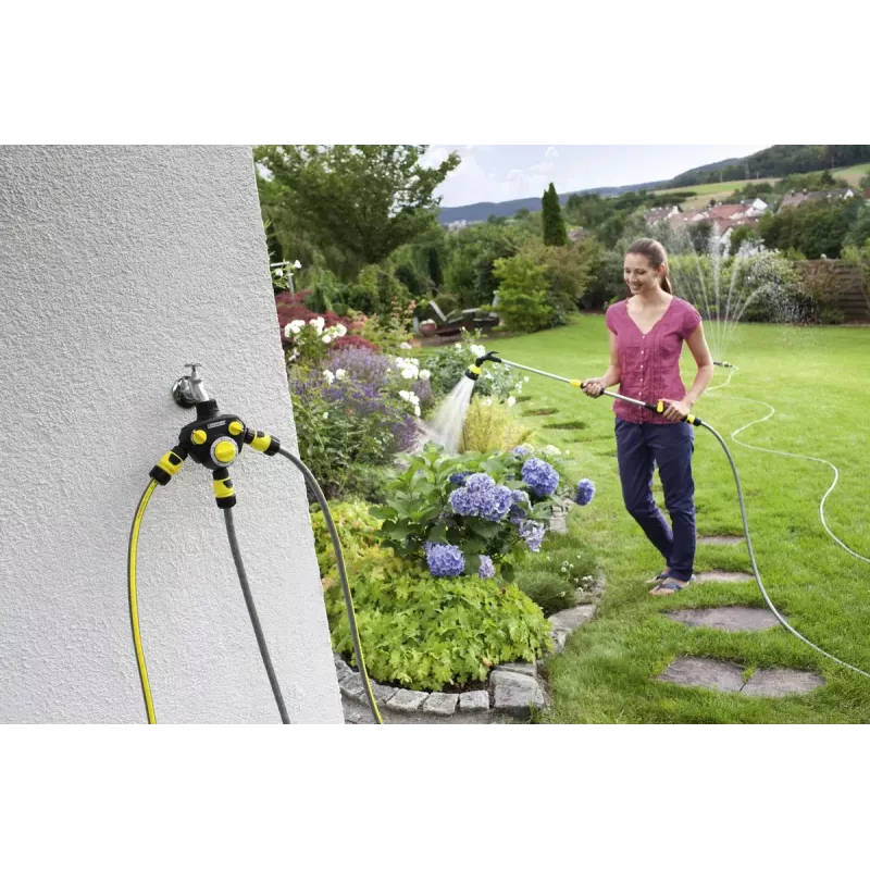 Μηχανικό ρολόι άρδευσης Kärcher WT 2.000 Μαύρο Κίτρινο