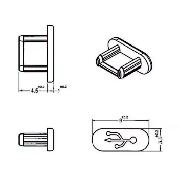 Προστατευτικό καπάκι υποδοχής USB Micro-B DeLOCK 64007