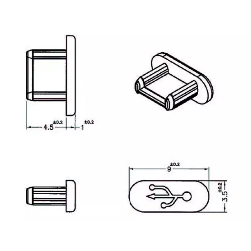 Προστατευτικό καπάκι υποδοχής USB Micro-B DeLOCK 64007