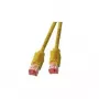Καλώδιο δικτύου EFB Elektronik RJ45 S/FTP Cat6a κίτρινο 3 m