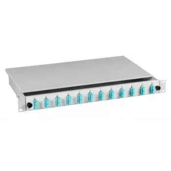 EFB Elektronik B71203.12OM3 LWL-Spleißbox, SC 50/125 µm OM3, 12 Pigtails/6 υποδοχές, συρόμενο
