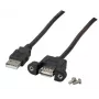 Καλώδιο USB EFB Elektronik K5291SW.3V2 3m USB A μαύρο