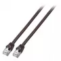 Καλώδιο δικτύου EFB Elektronik S/FTP Cat.6 RJ45 μαύρο 1 m