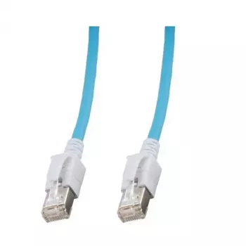 EFB Elektronik DCK1001BL.1,5 καλώδιο patch RJ45 LED, Cat.6A S/FTP, 1,5 m, μπλε