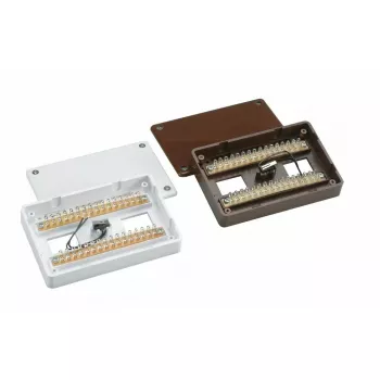Μπλοκ διανομής καλωδίων ABUS Security Center VT4100W, λευκό, 32 συνδέσεις