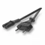 Καλώδιο τροφοδοσίας EFB Elektronik EK502.2 μαύρο 2 m υποδοχή C7