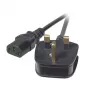 EFB Elektronik EK500.5 Καλώδιο τροφοδοσίας, UK BS 1363A σε C13, 5 m, μαύρο