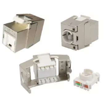 Μονάδα Keystone EFB Elektronik E-20093, επίπεδη σχεδίαση, ασημί, υποδοχή RJ-45