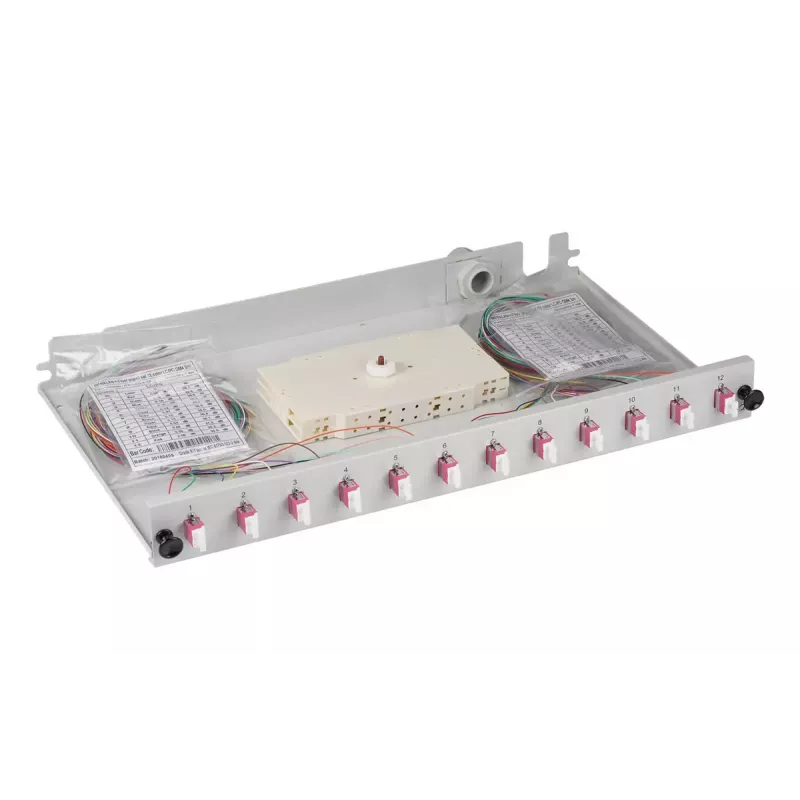 Patch panel EFB Elektronik B71901L48OM4 1U LC OM4 γκρι