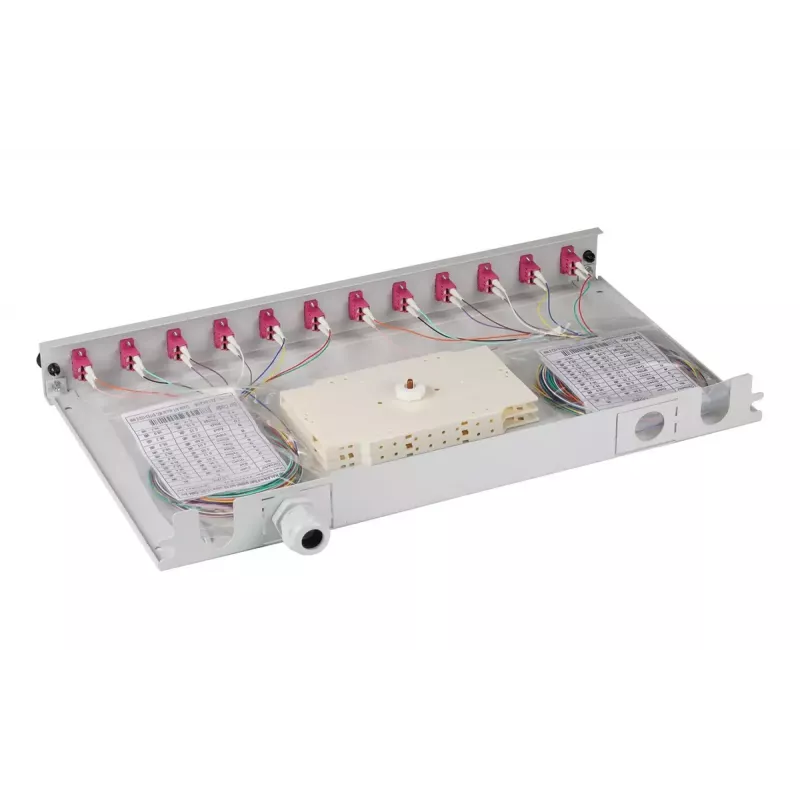 Patch panel EFB Elektronik B71901L48OM4 1U LC OM4 γκρι