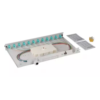 Patch panel EFB Elektronik BA71901L12OM3 1U LC OM3 γκρι