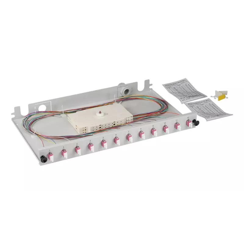 Patch panel EFB Elektronik BA71901L12OM4 1U LC OM4 γκρι