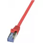 Καλώδιο δικτύου LogiLink Cat6a S/FTP RJ-45 0,5m κόκκινο