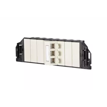 Πρίζα δικτύου RJ-45 BTR NETCOM 130B11S30301-E λευκή πέρλα