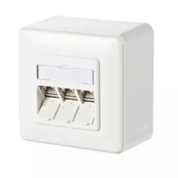 Πρίζα RJ-45 METZ CONNECT 130B11D30002-E λευκή