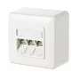 Πρίζα RJ-45 METZ CONNECT 130B11D30002-E λευκή