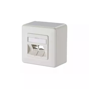 Πρίζα 2 x RJ-45 METZ CONNECT 130B10D20002-E λευκή