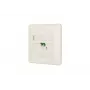 Υποδοχή LC-D MetzConnect 1501207K1U-E λευκή