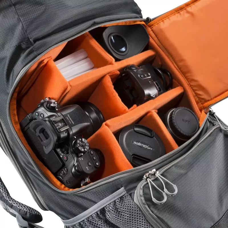 Θήκη backpack Mantona ElementsPro 40 γκρι πορτοκαλί